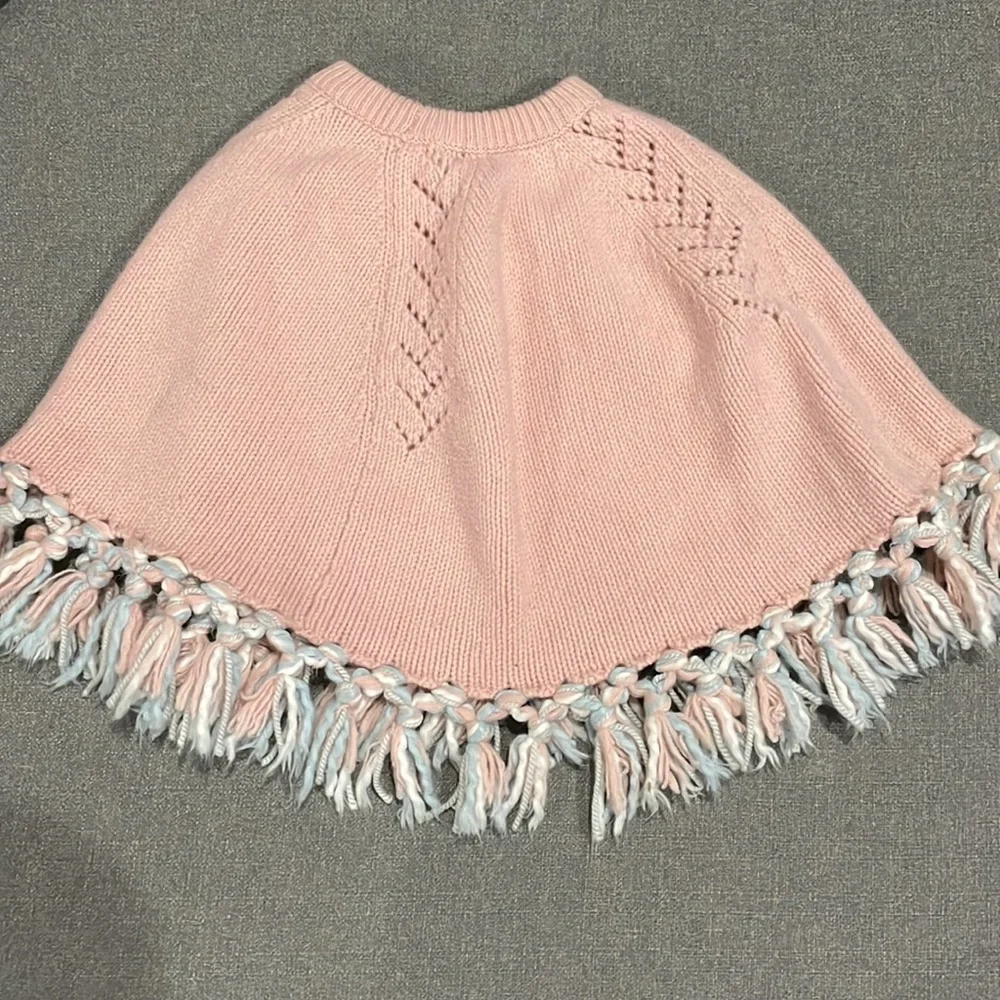 Organically Grown Kids Pink Poncho